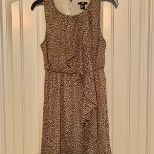Chiffon Midi Animal Print Dress